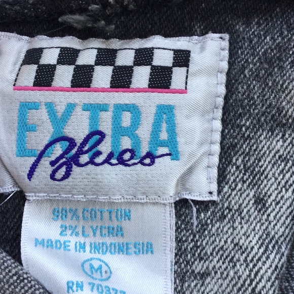 Vintage Extra Blues Denim Bolero Style Jacket Sz M - Picture 3 of 9